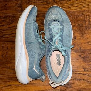 HOKA Hupana Flow NEW Women's Running Shoes Lead Pink Sand Knit Teal Blue Sneaker